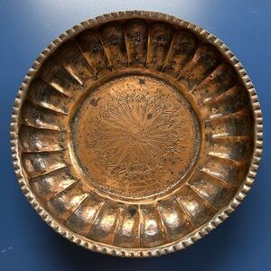 Home Decor Decorative Bowl, 12.5” - Handmade Copper